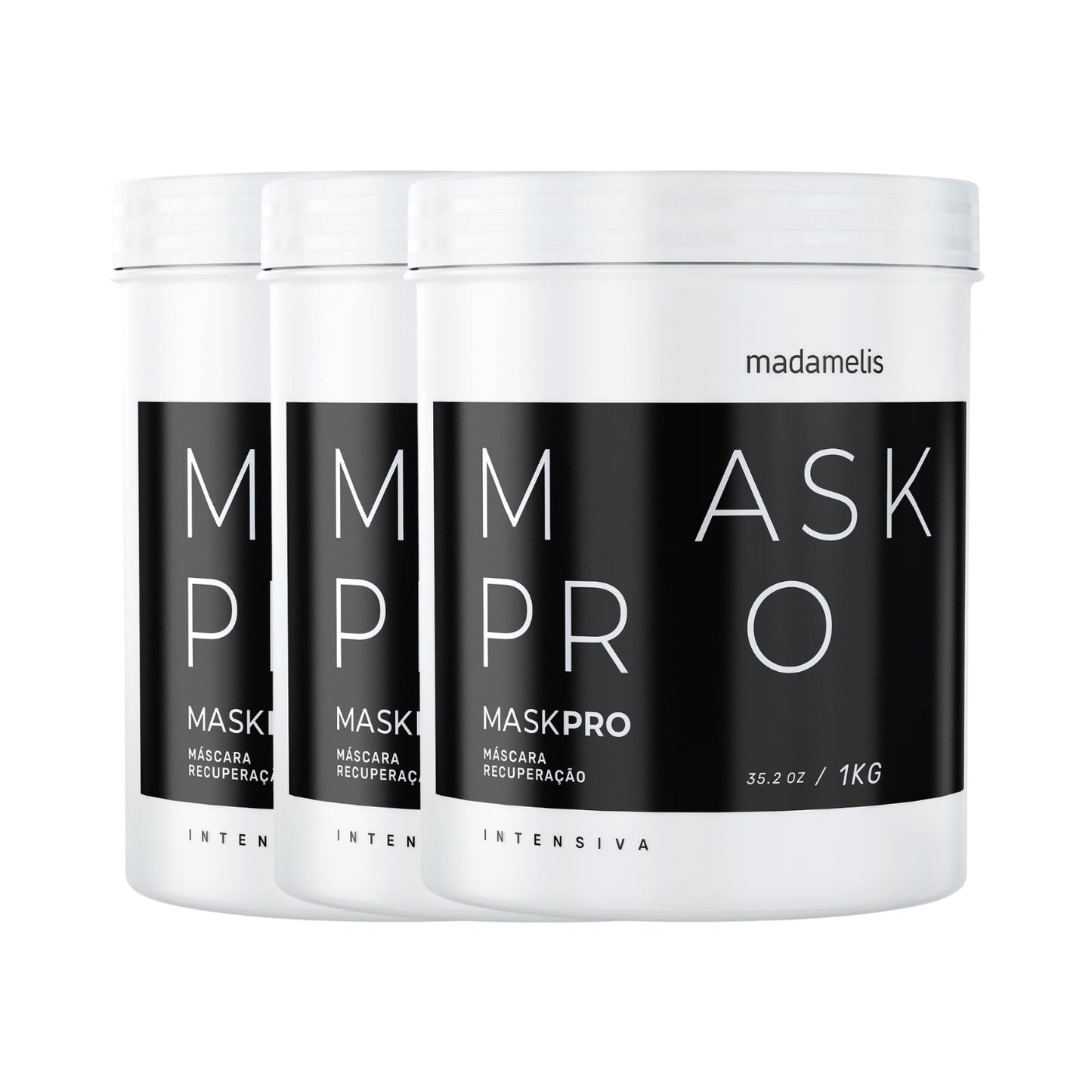 Kit Madamelis Pro Mask Control Máscara Capilar (3 x 1 Kg)