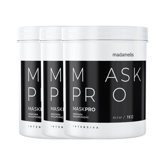 Kit Madamelis Pro Mask Control Máscara Capilar (3 x 1 Kg)