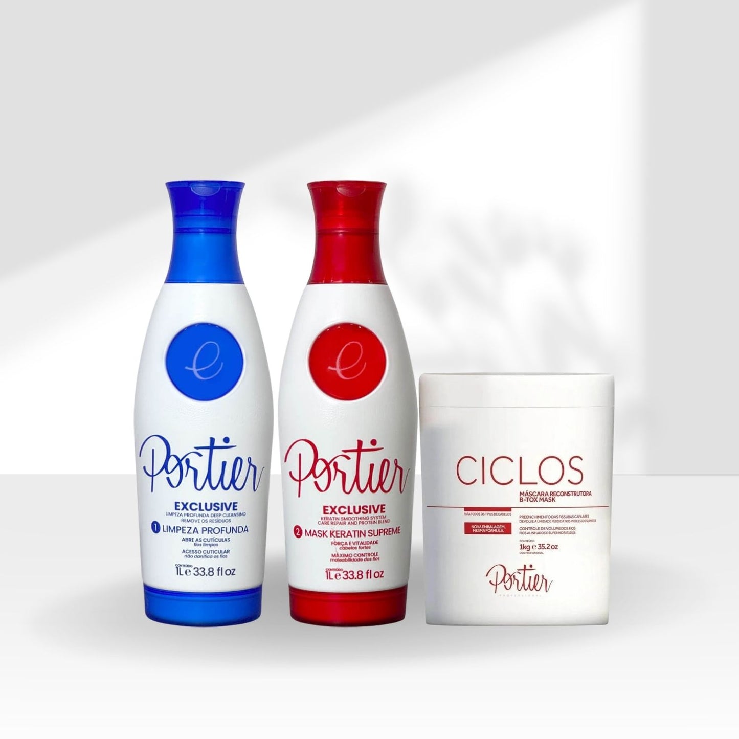Kit Portier Exclusive Progressiva (2 x 1 Litro) + Máscara Ciclos B-Tox 1 Kg