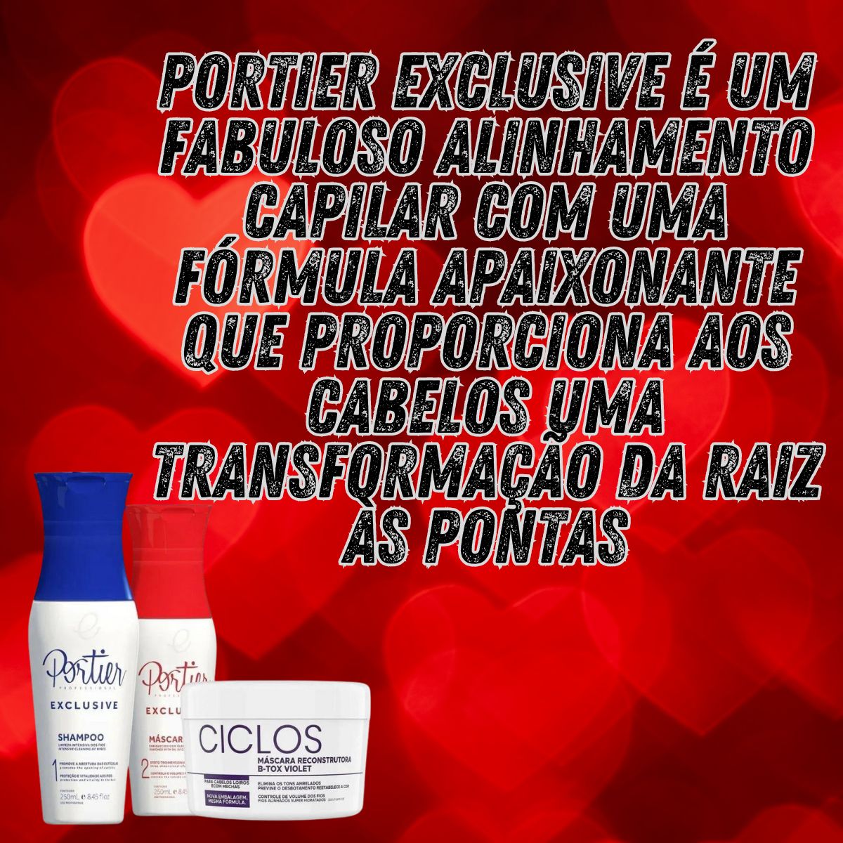 Kit Portier Exclusive Progressiva (2x250 ml) + Ciclos B-Tox Máscara Violet 250 g