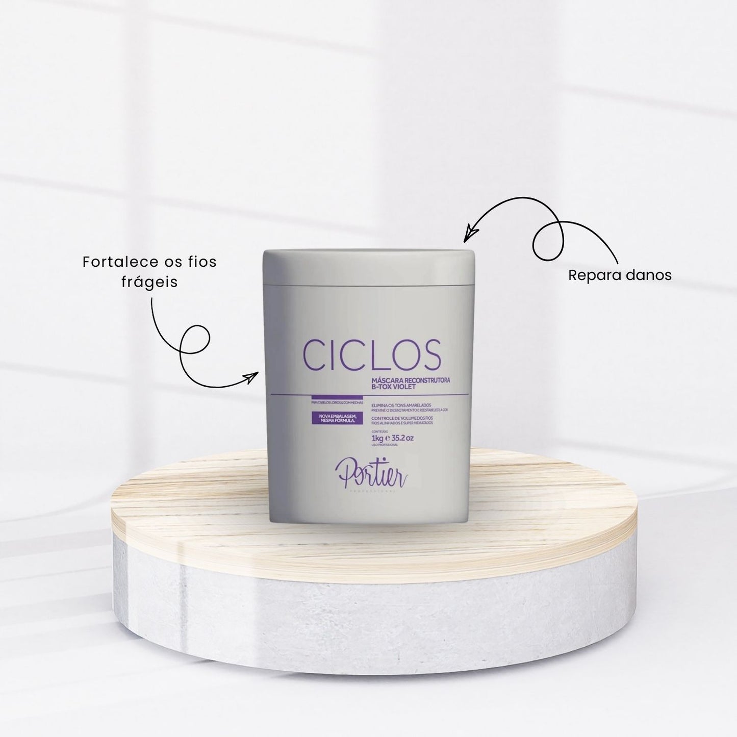 Kit Portier Exclusive Progressiva + Máscara Ciclos Violet B-Tox 1 Kg