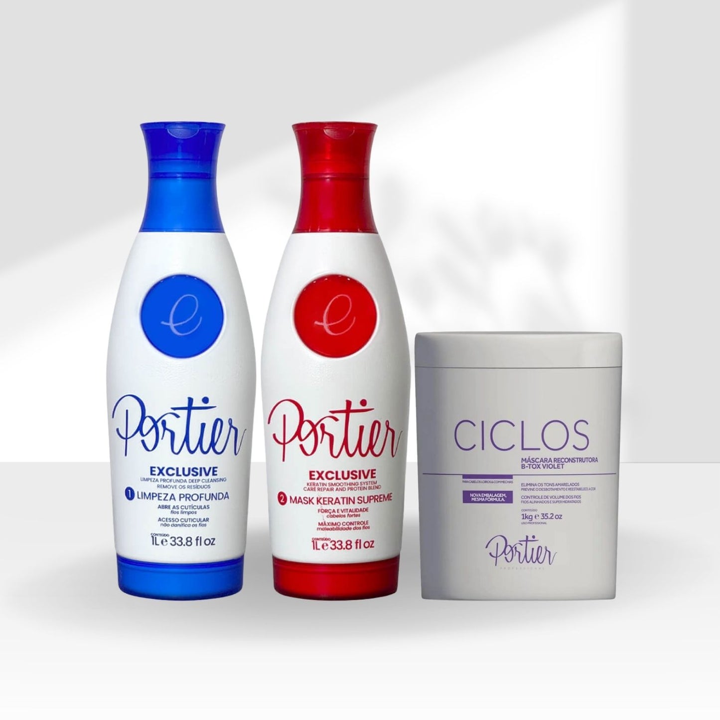 Kit Portier Exclusive Progressiva + Máscara Ciclos Violet B-Tox 1 Kg
