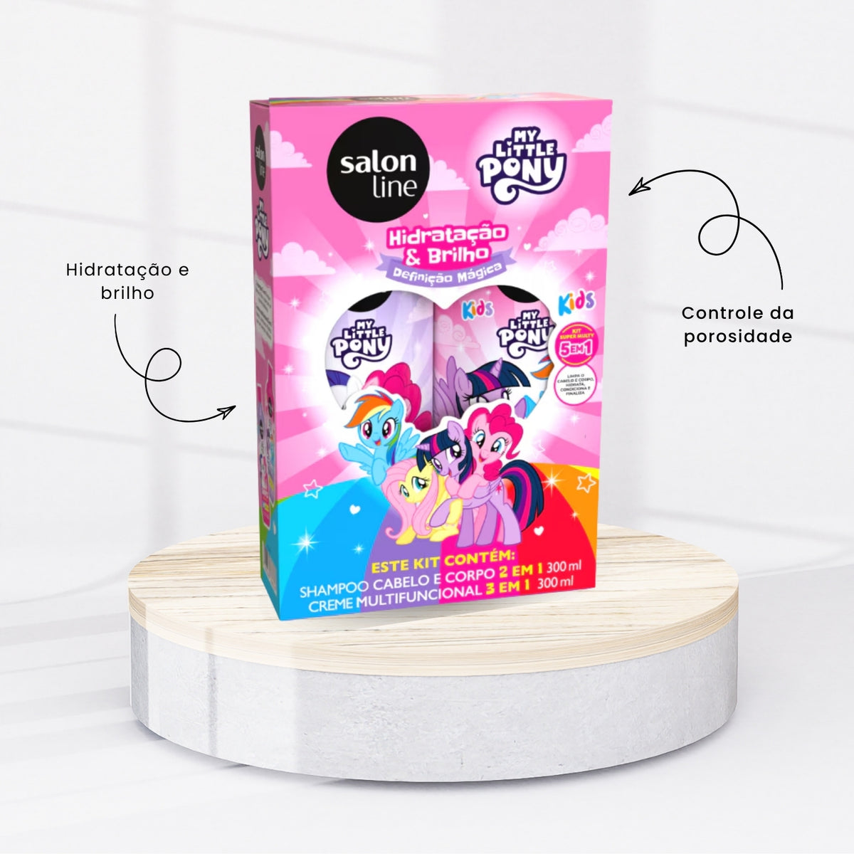 Kit Salon Line SOS Cachos  Shampoo e Creme  My Little Pony