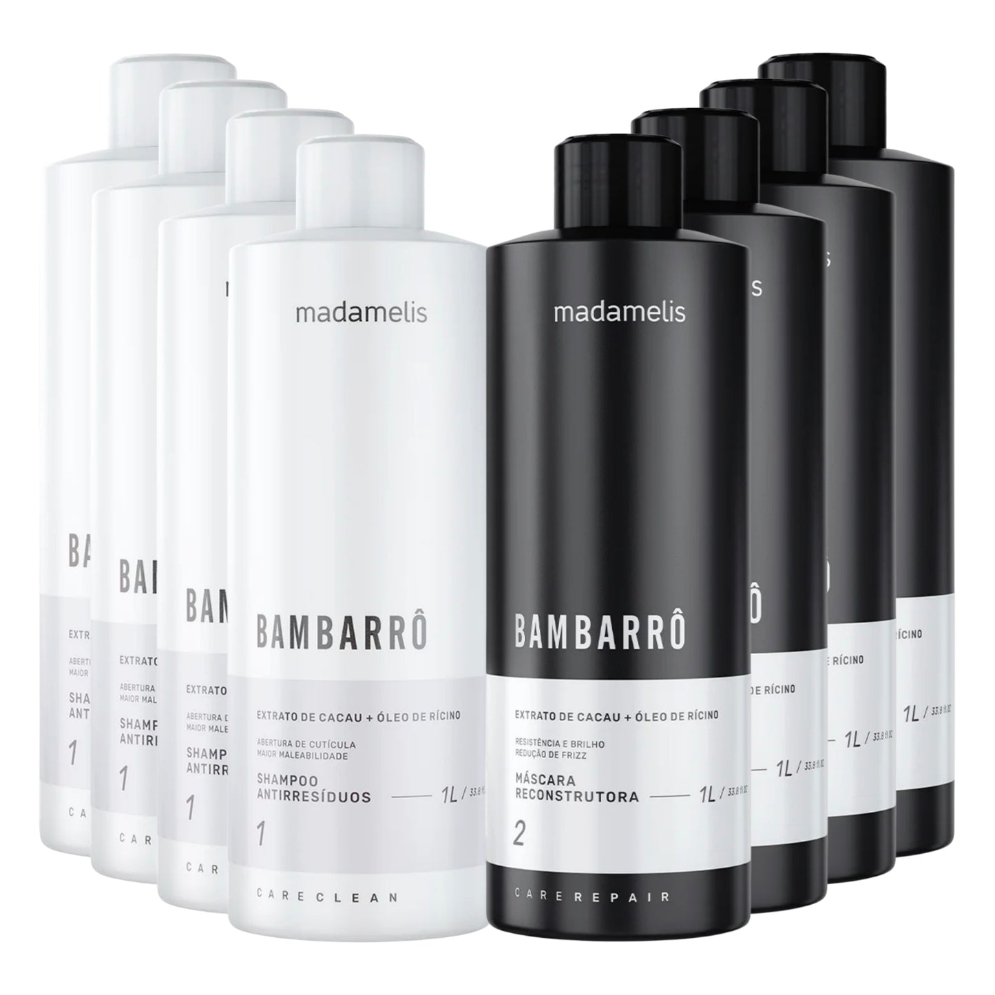 Kit Madamelis Bambarro Escova Progressiva 4 (2 X 1 Litro)