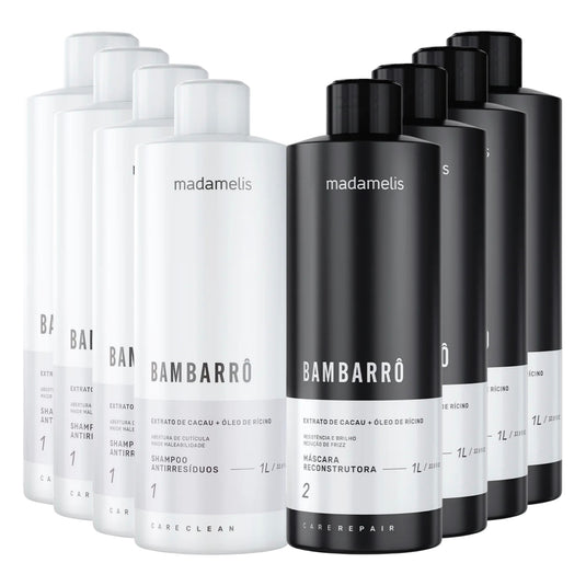 Kit Madamelis Bambarro Escova Progressiva 4 (2 X 1 Litro)