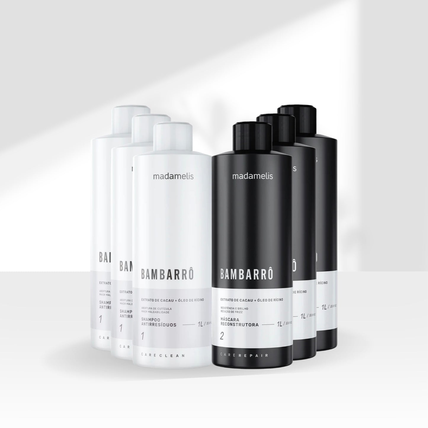 Kit Madamelis Bambarro Escova Progressiva 3 (2 X 1 Litro)