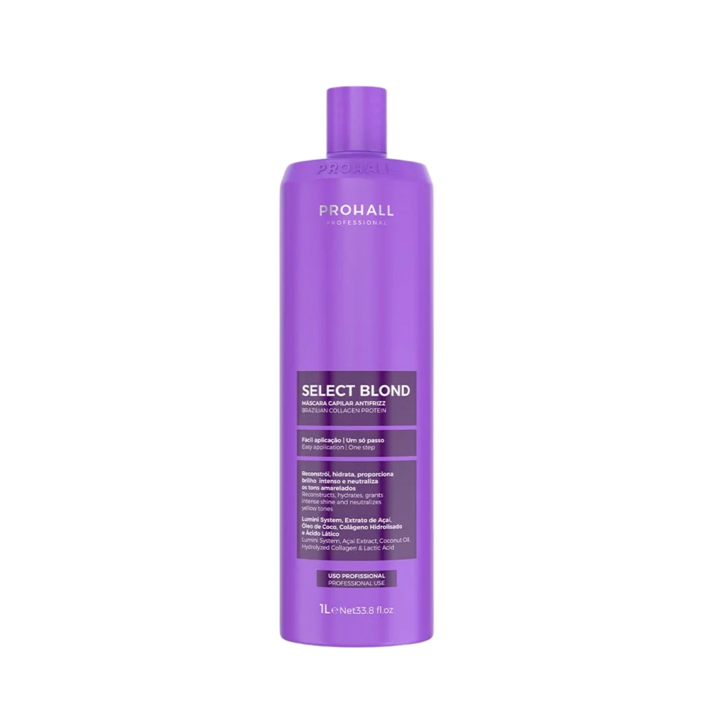 Progressiva Prohall Select Blond Realinhamento Térmico 1 Litro