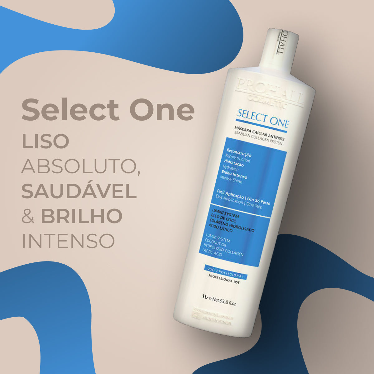 Máscara Capilar Prohall Select One Térmico 1 Litro