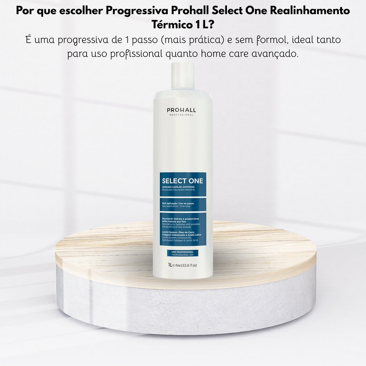 Máscara Capilar Prohall Select One Térmico 1 Litro