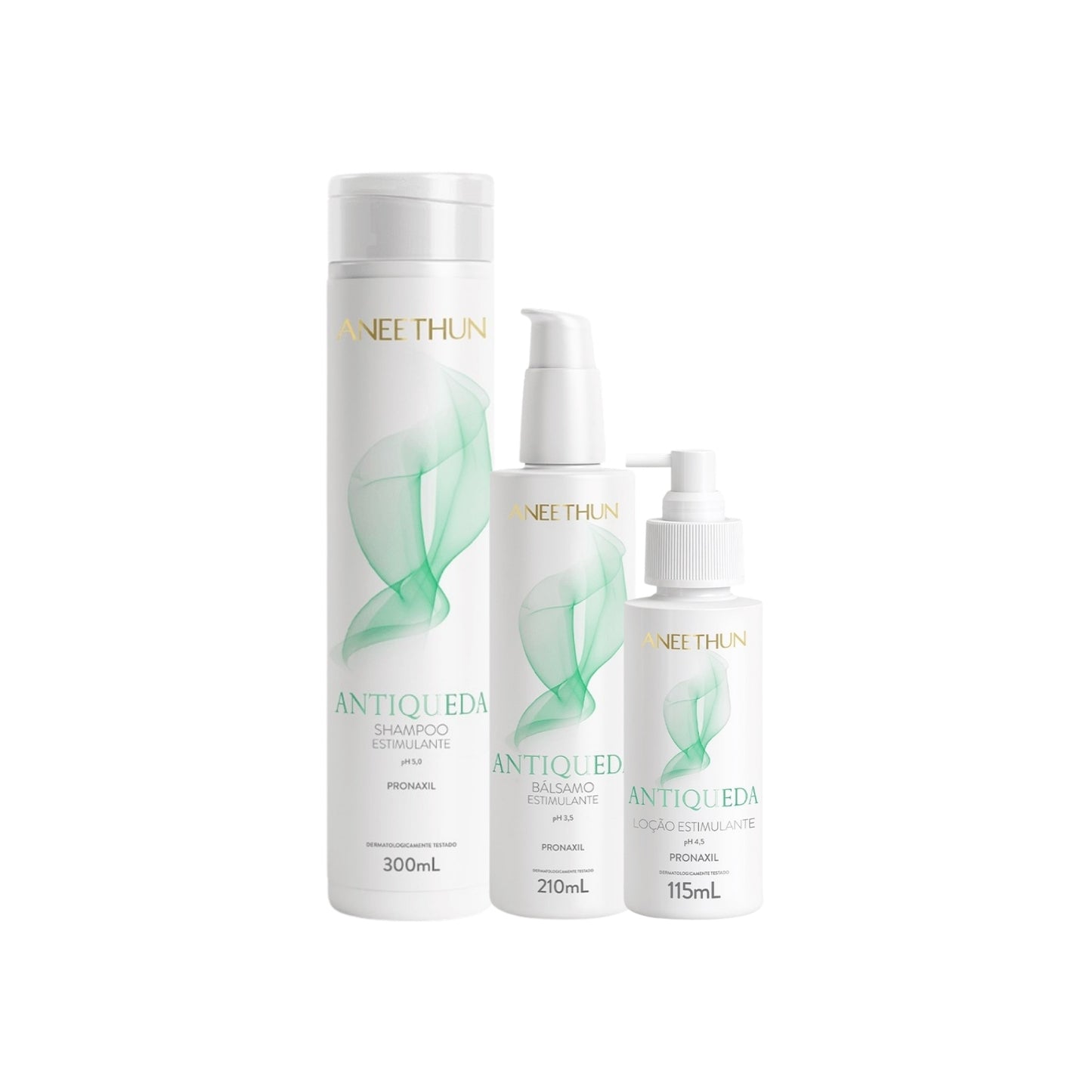 Kit Aneethun AntiQueda Trio (Shampoo, Bálsamo e Loção)