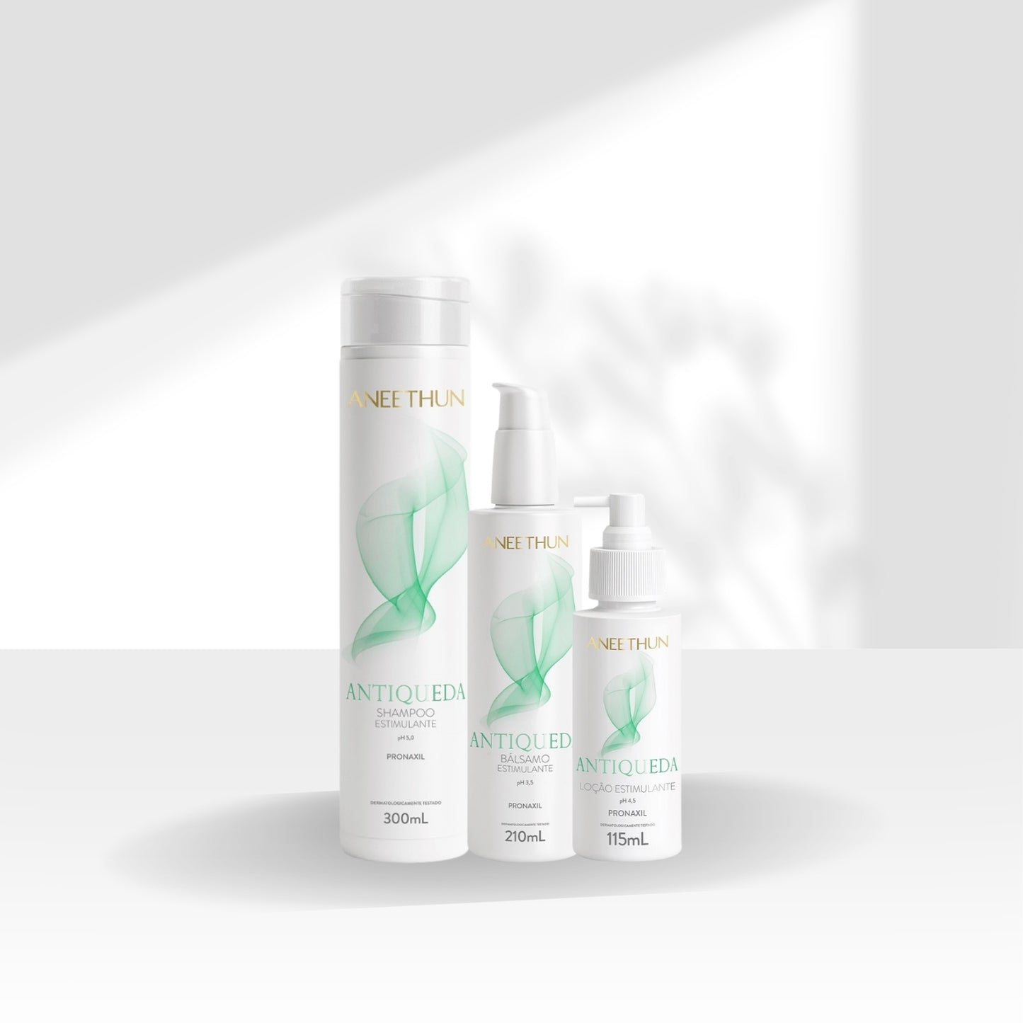 Kit Aneethun AntiQueda Trio (Shampoo, Bálsamo e Loção)