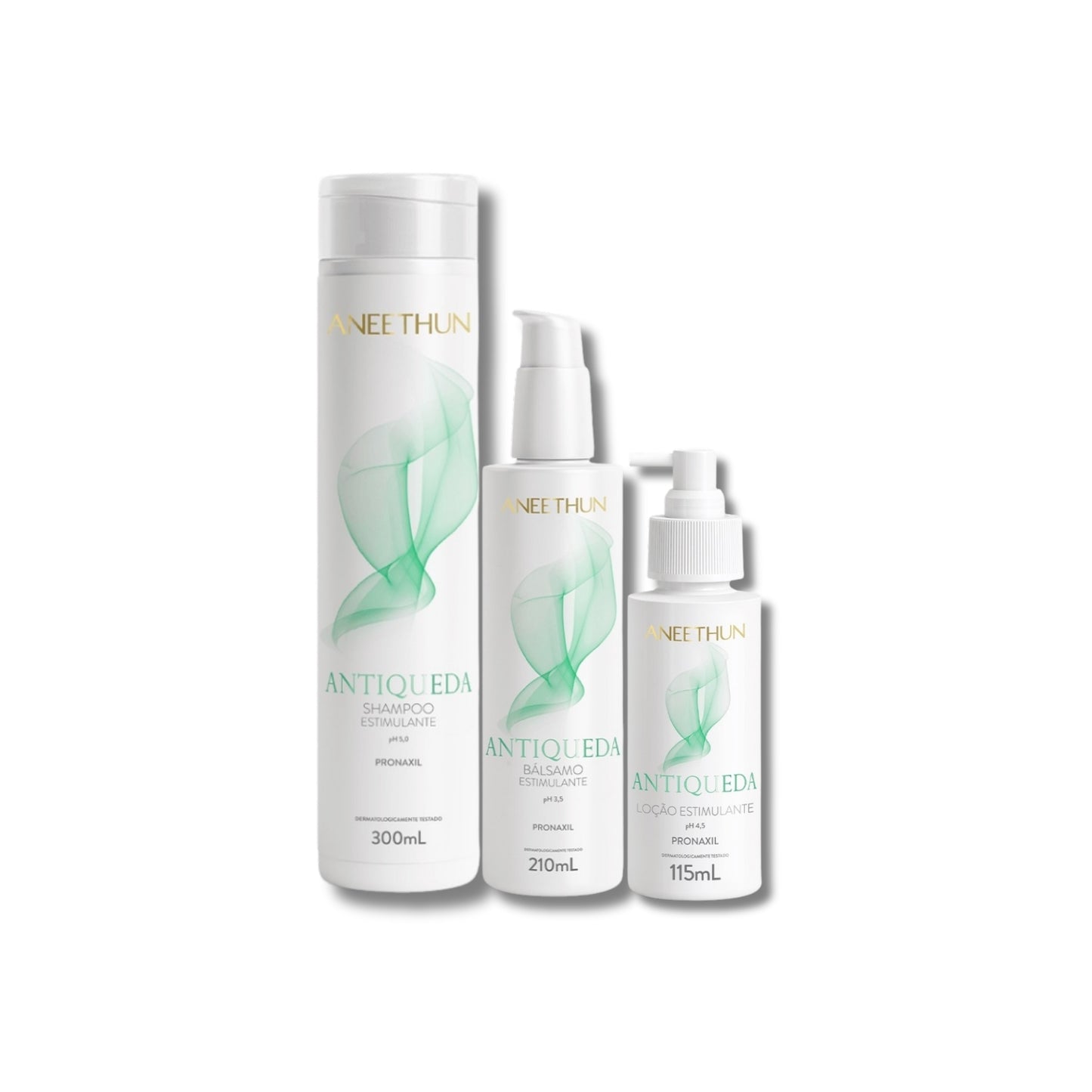 Kit Aneethun AntiQueda Trio (Shampoo, Bálsamo e Loção)