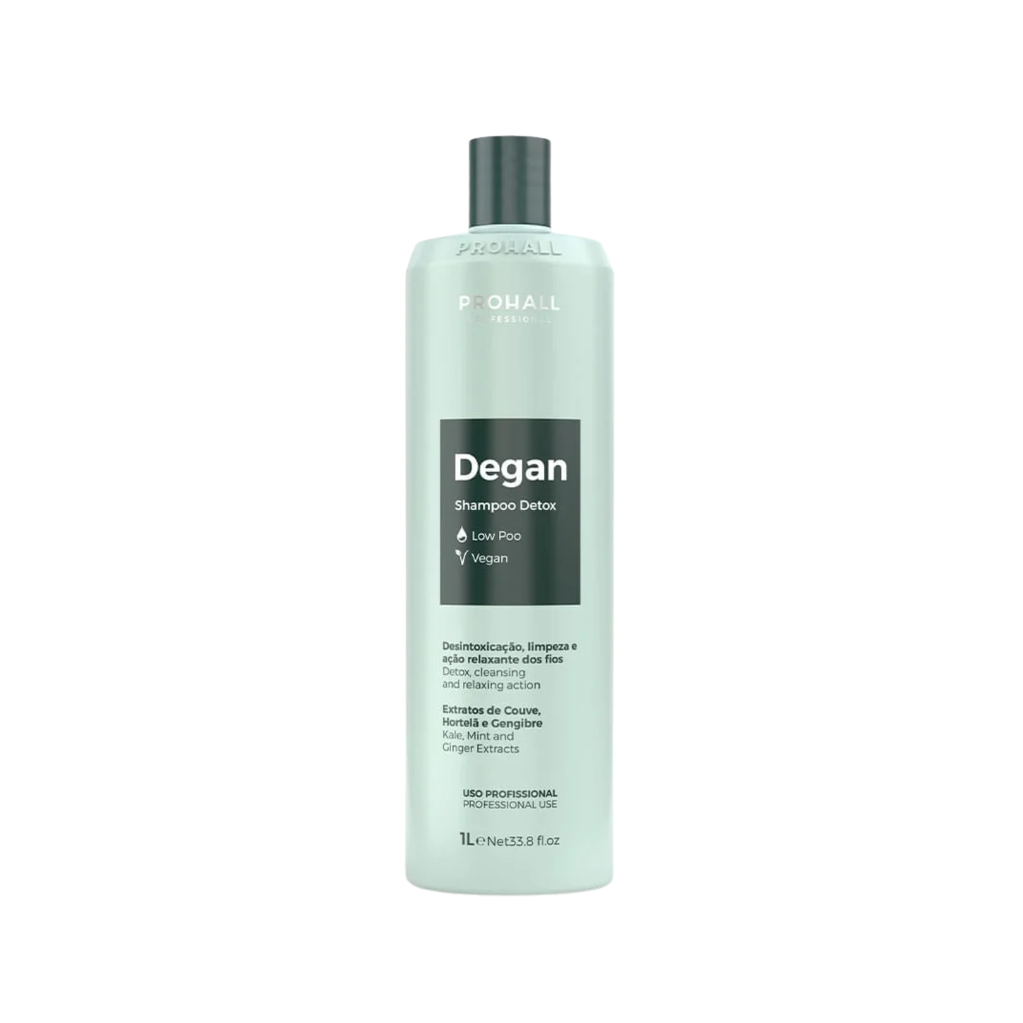 Shampoo Prohall Degan Detox Vegano Limpeza Profunda 1 Litro