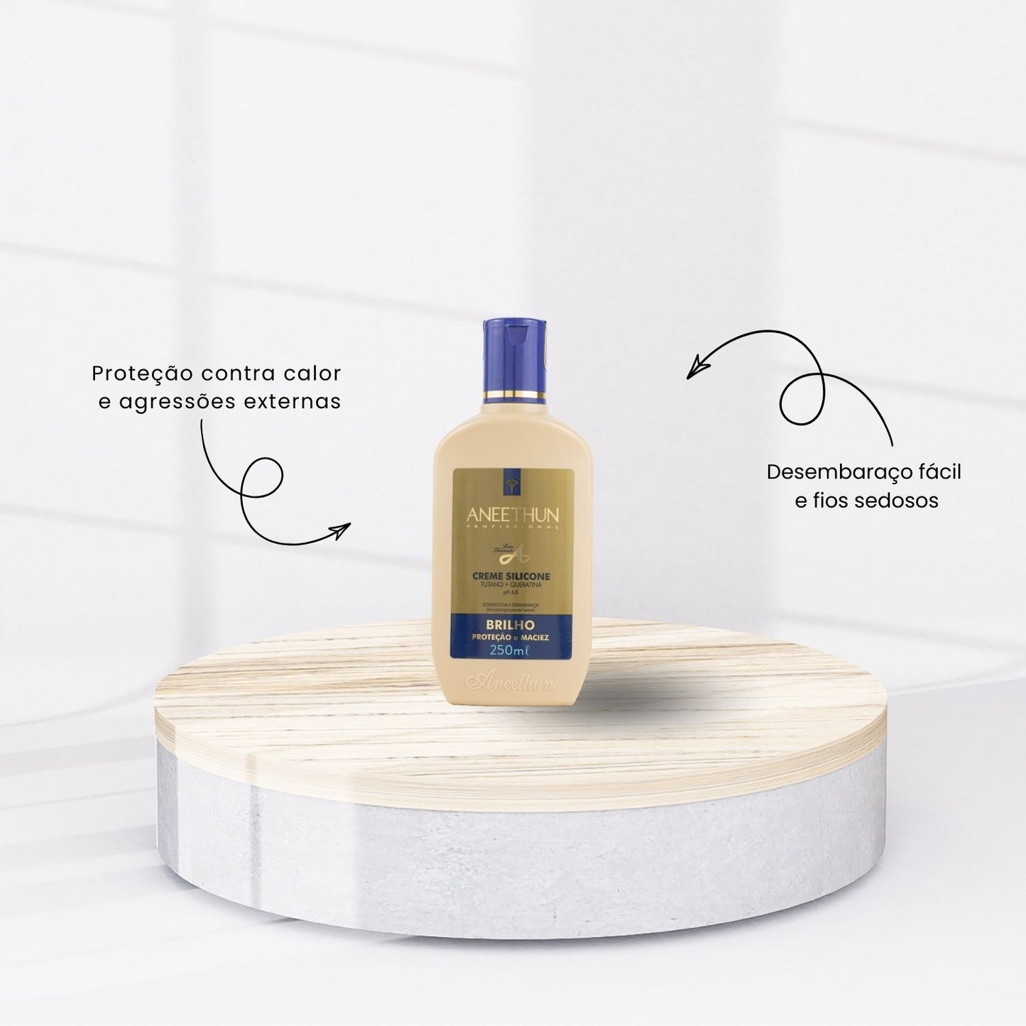 Kit Aneethun Linha A Shampoo 300 ml + Máscara 500 g + Creme 250 ml + Spray 150 ml