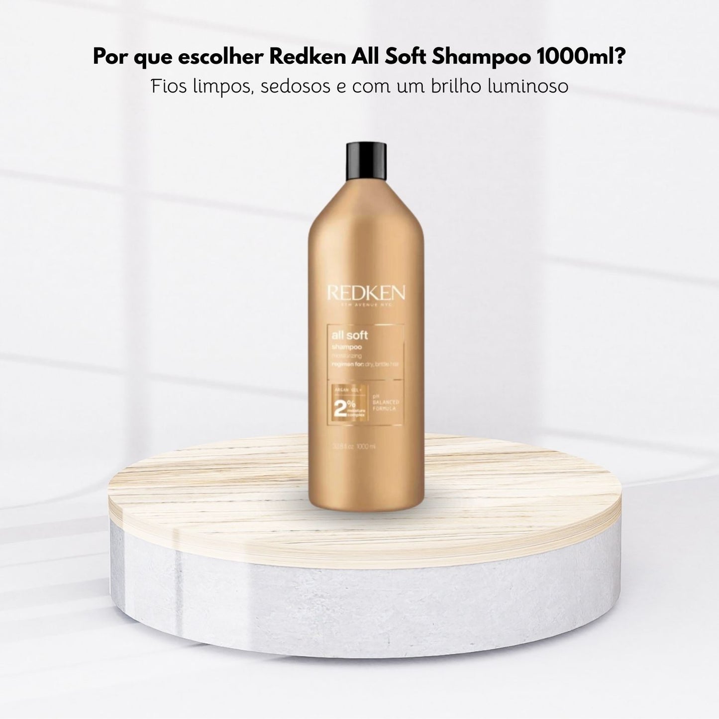Kit Redken All Soft Argan Oil 2 Shampoo 1 Litro
