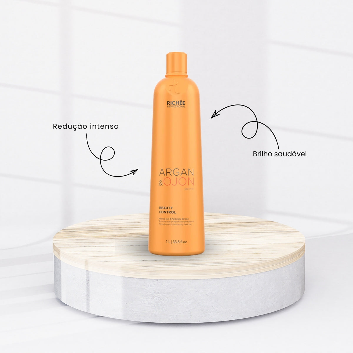 Kit Richée Argan e Ojon Escova Progressiva (3 x 1 Litro)