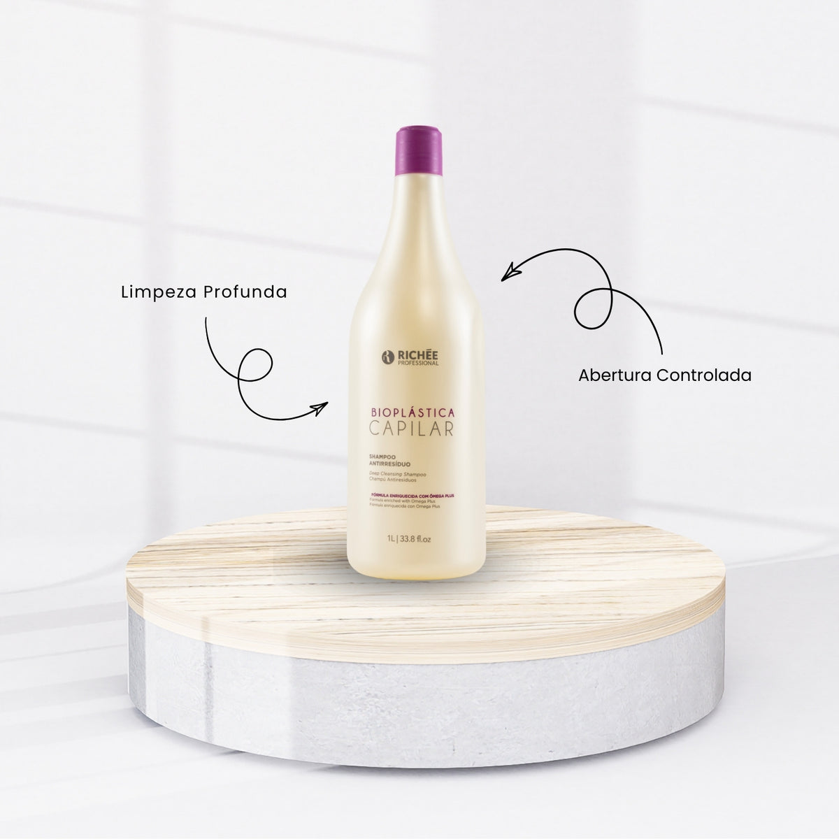 Kit Richée Bioplástica Capilar Escova Progressiva 3 (2 X 1 Litro)