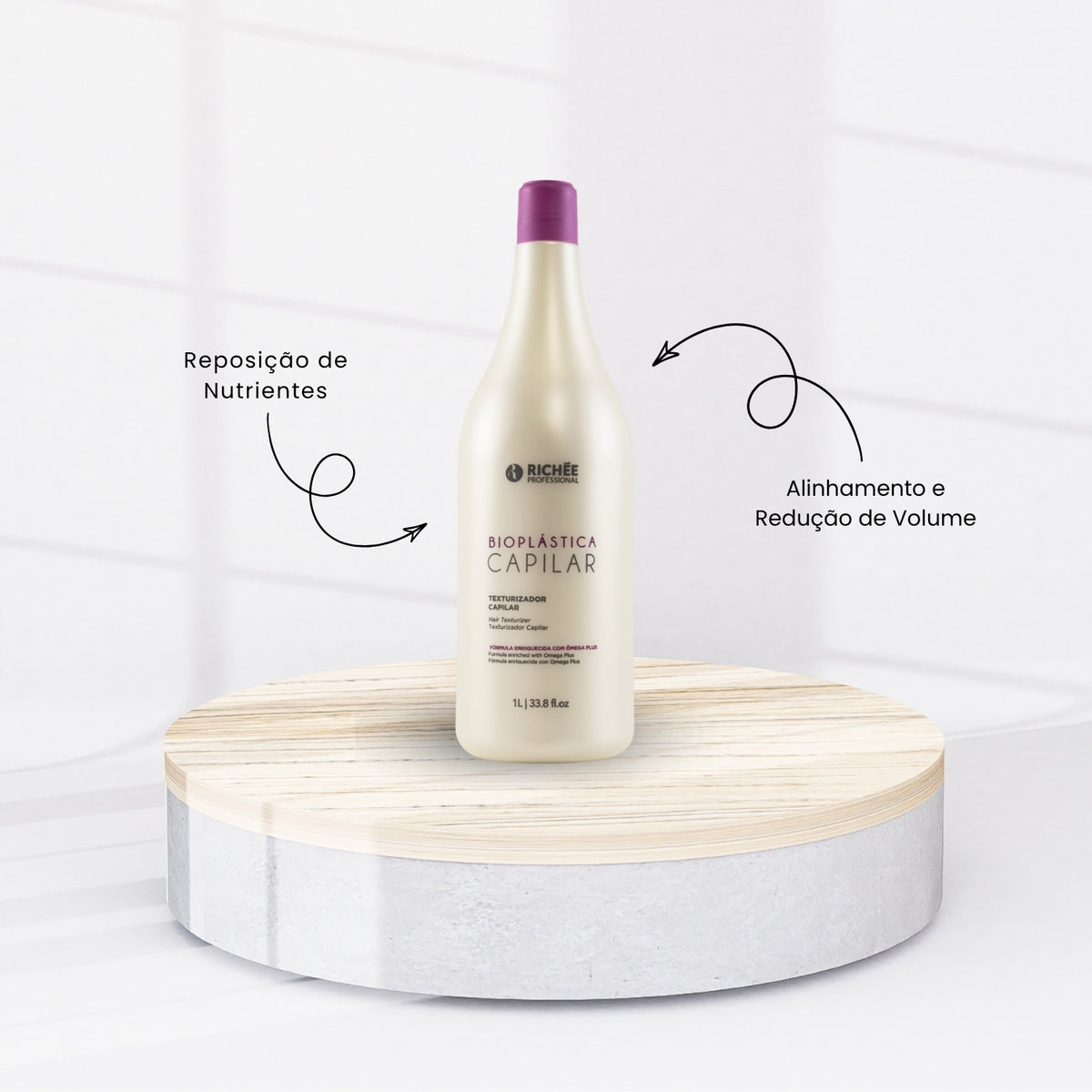 Kit Richée Bioplástica Capilar Escova Progressiva 3 (2 X 1 Litro)
