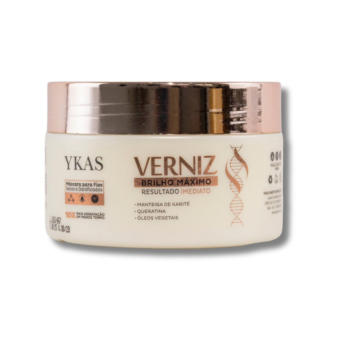 Máscara Ykas Verniz Brilho Máximo 250 g