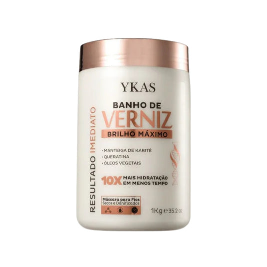 Máscara Ykas Verniz Brilho Máximo 1000 g