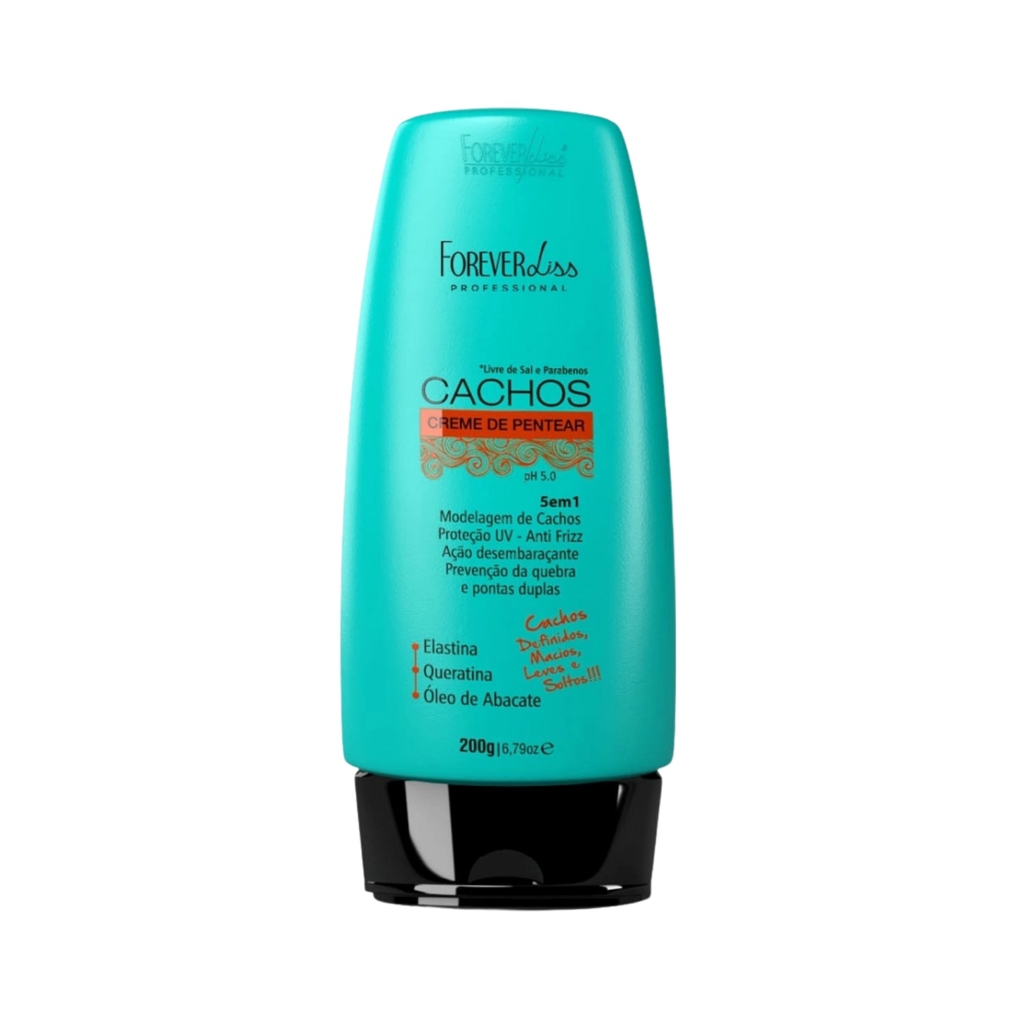 Leave-in Forever Liss Cachos 5 em 1 para Cabelo Cacheado 200 g