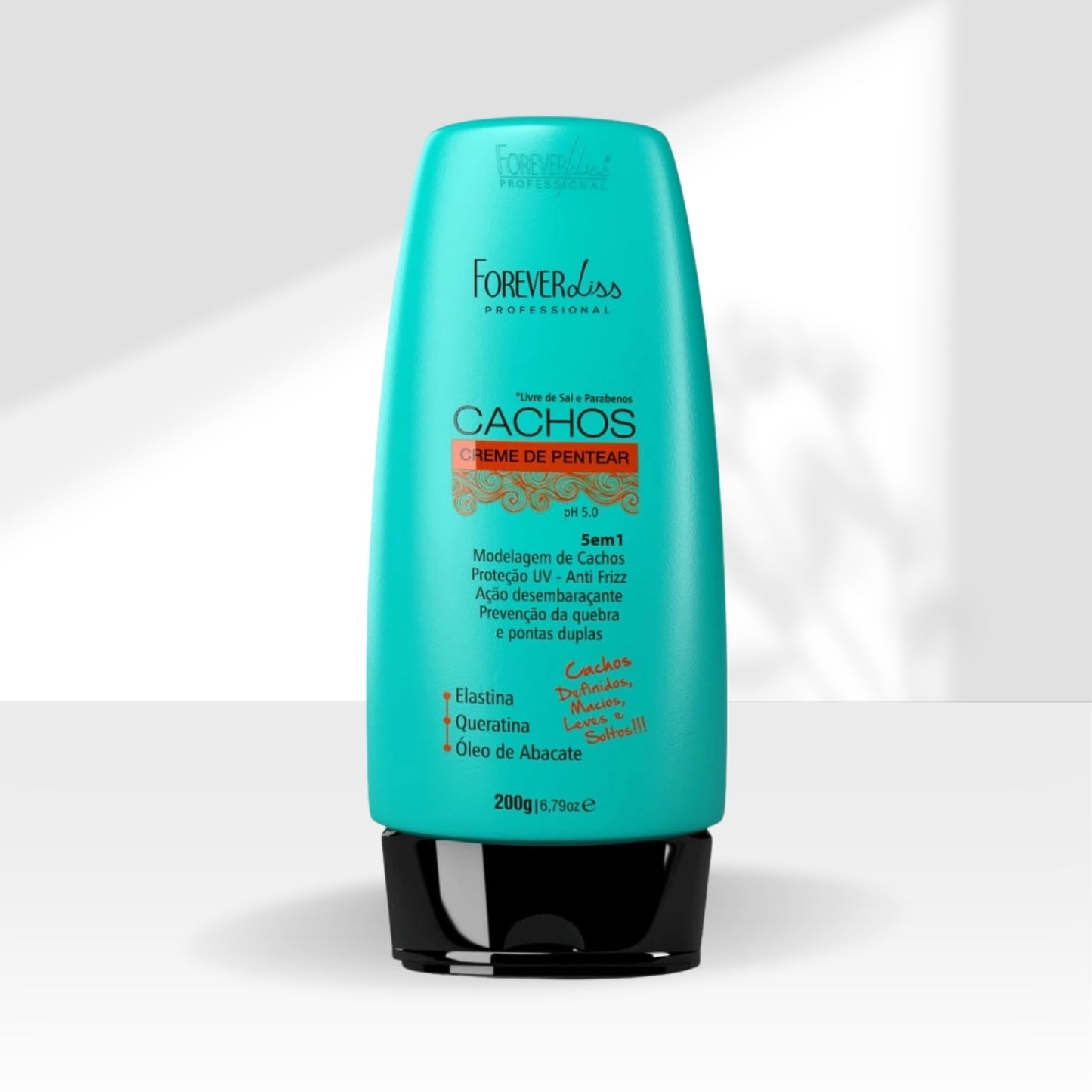 Leave-in Forever Liss Cachos 5 em 1 para Cabelo Cacheado 200 g