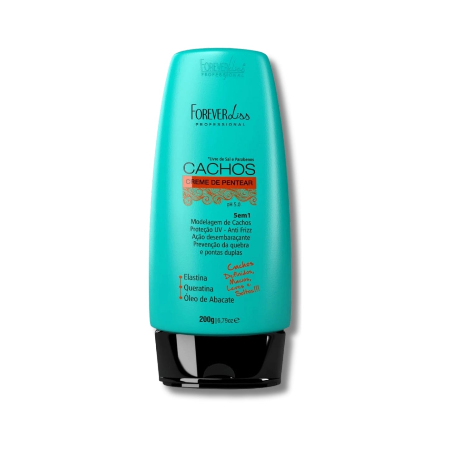 Leave-in Forever Liss Cachos 5 em 1 para Cabelo Cacheado 200 g