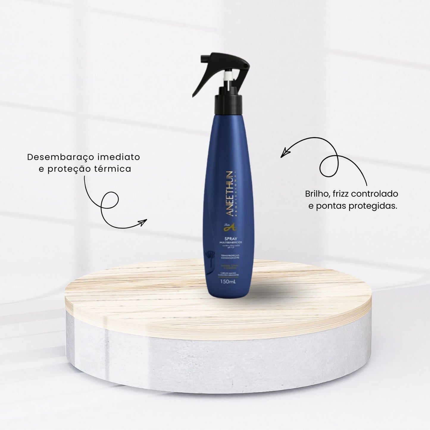 Kit Aneethun Linha A Shampoo 300 ml + Máscara 500 g + Spray 150 ml