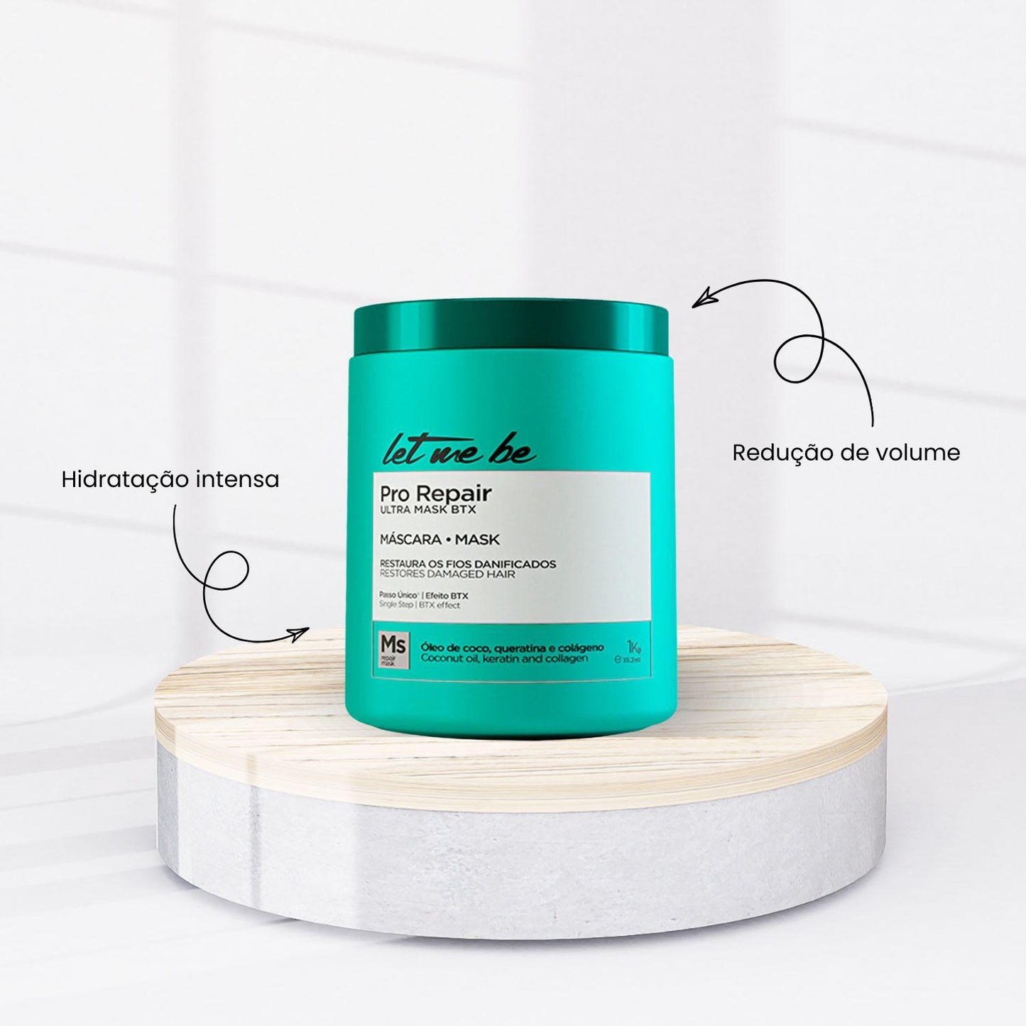 Botox Capilar Let Me Be Pro Repair Ultra Mask Realinhamento Capilar 1 Kg