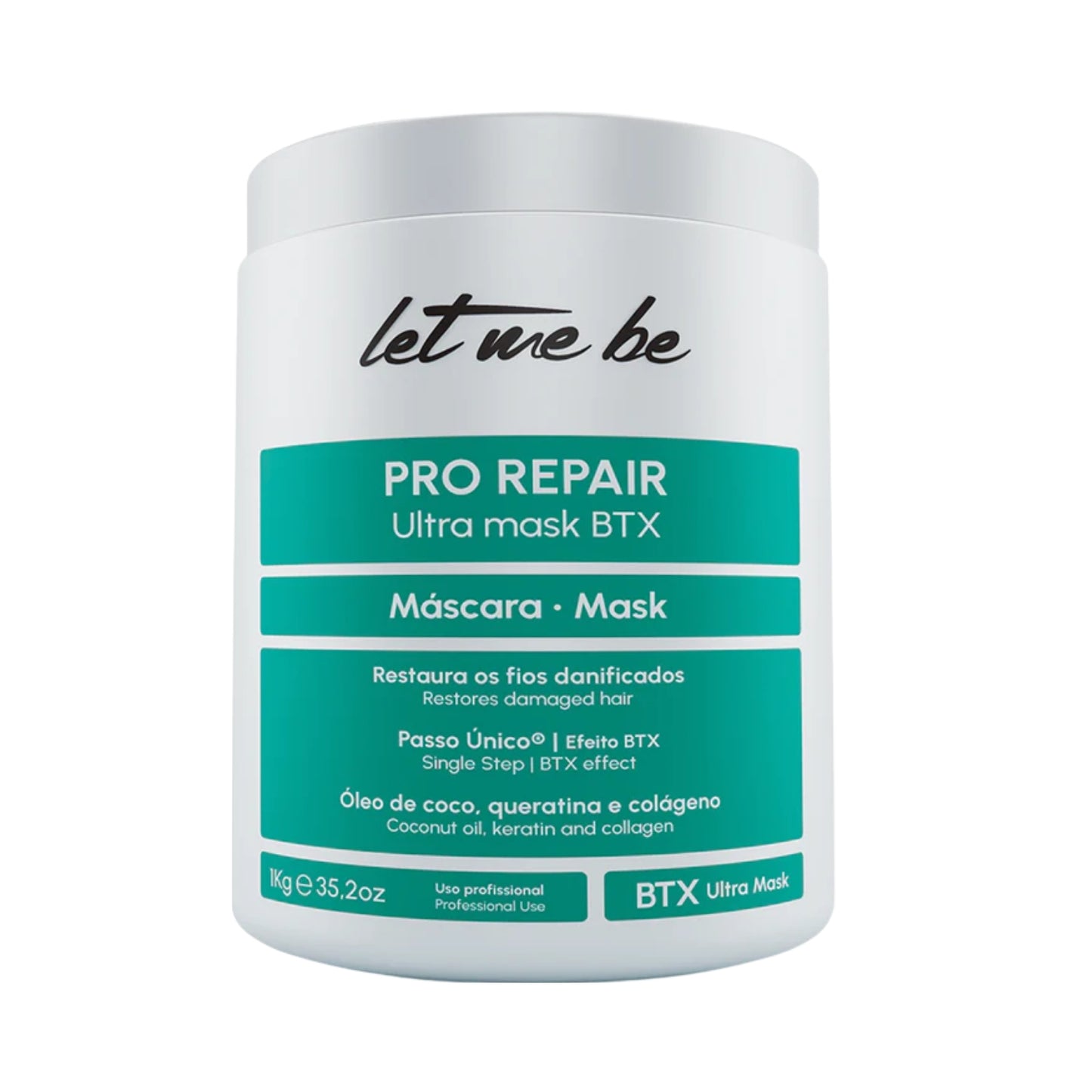 Botox Capilar Let Me Be Pro Repair Ultra Mask Realinhamento Capilar 1 Kg
