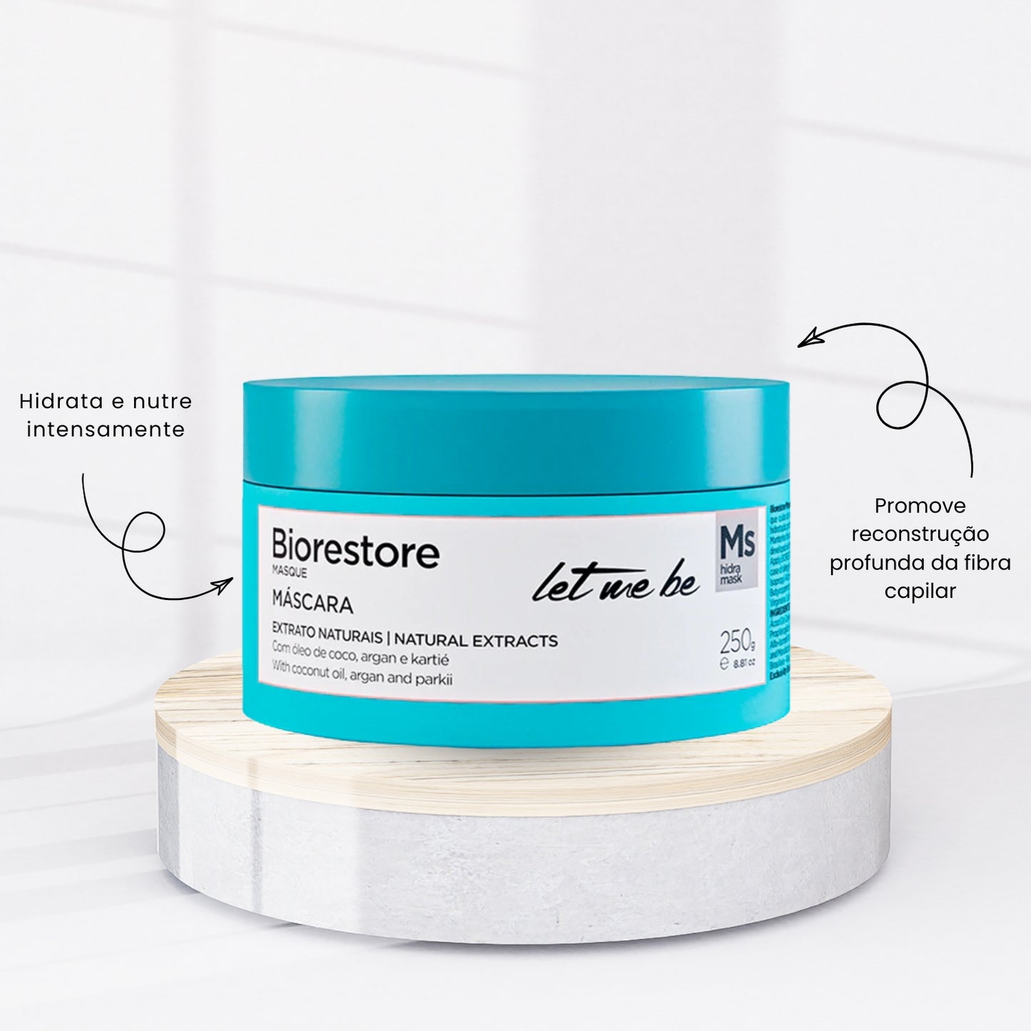 Máscara Let Me Be Biorestore 250 g