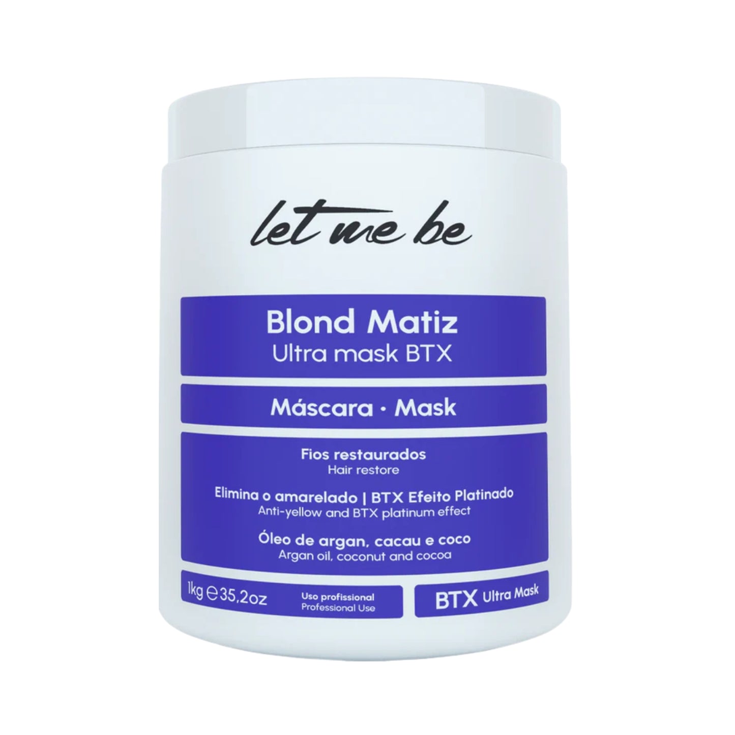 Máscara Matizadora Let Me Be Blond Matiz 1 Kg