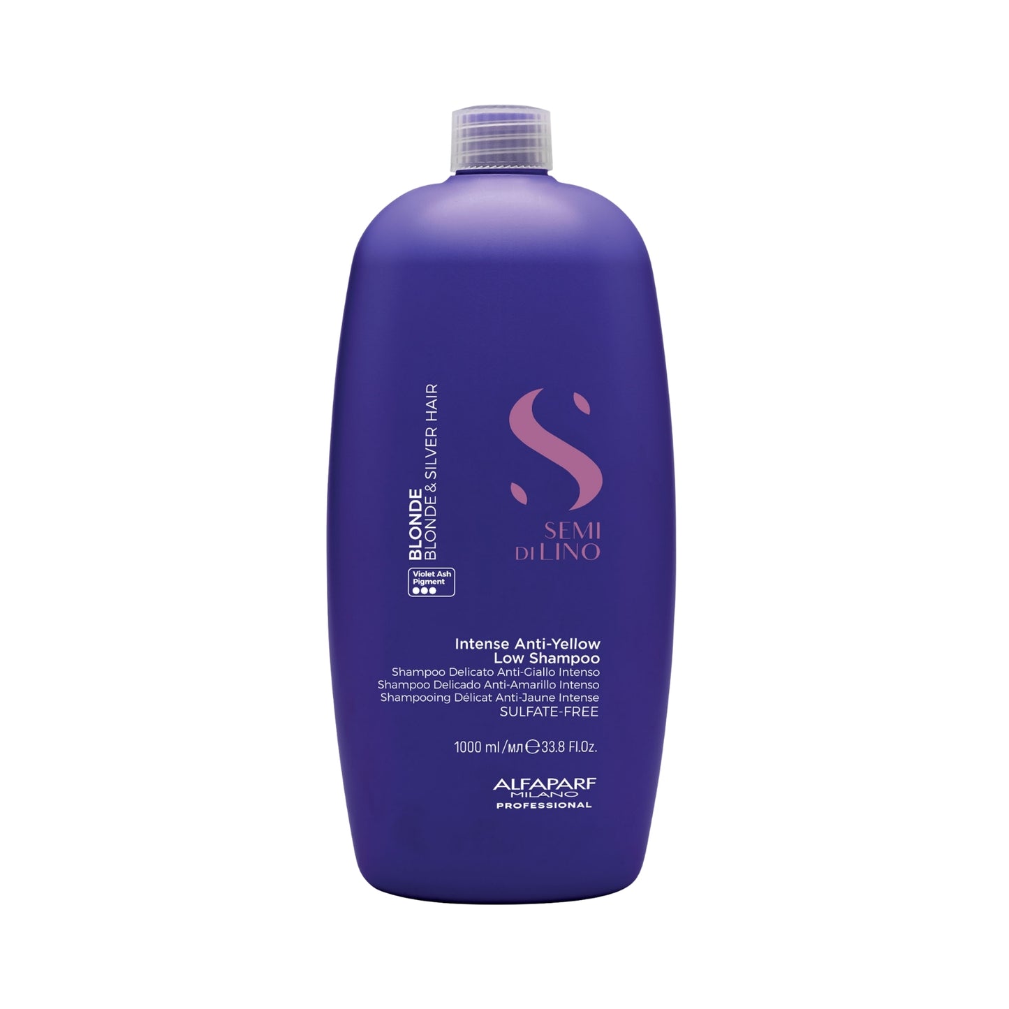 Shampoo Alfaparf Semi Di Lino Blonde Intense Anti-Yellow 1 Litro