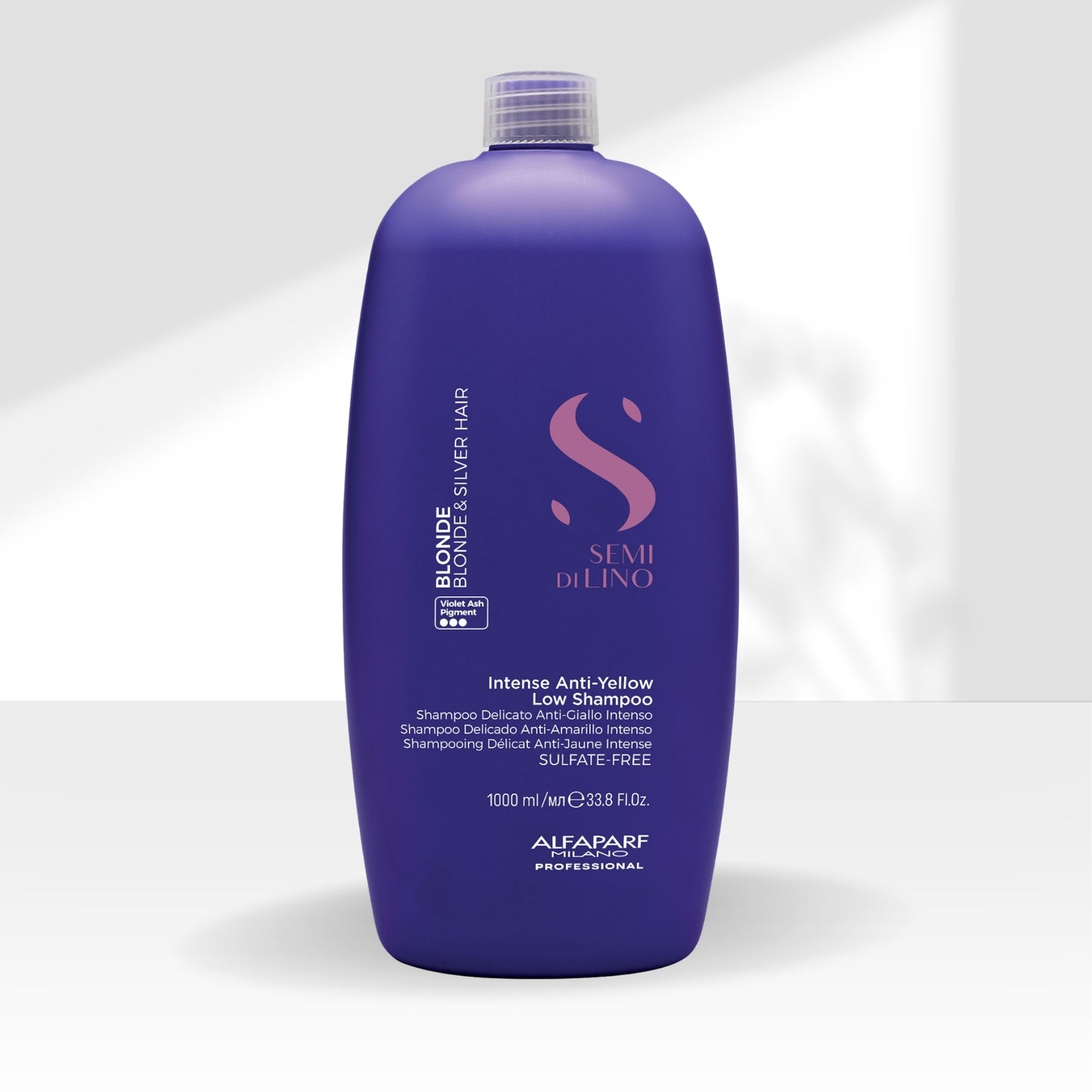 Shampoo Alfaparf Semi Di Lino Blonde Intense Anti-Yellow 1 Litro