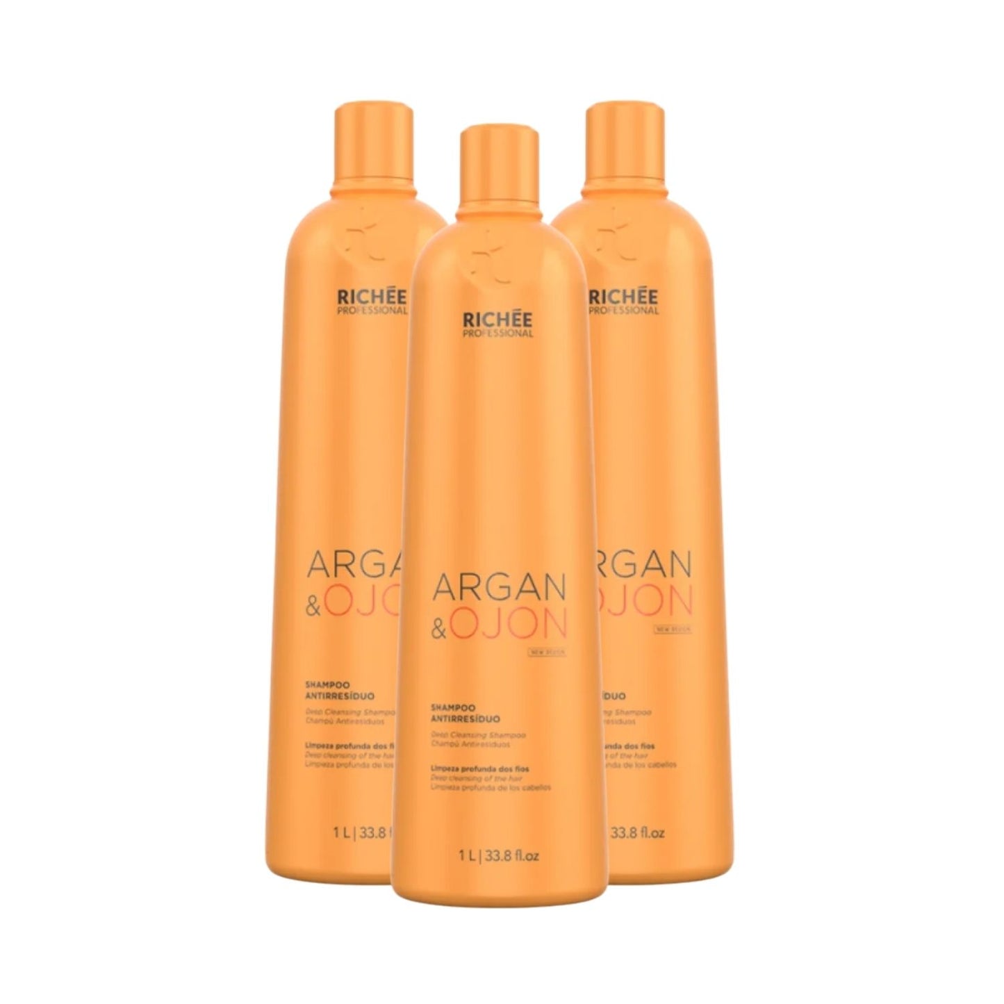Kit Richée Argan e Ojon Escova Progressiva (3 x 1 Litro)
