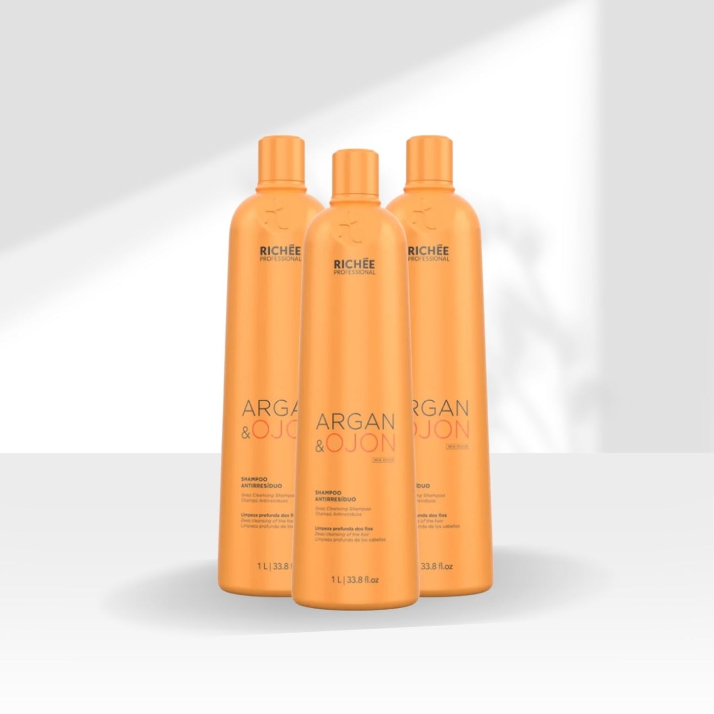 Kit Richée Argan e Ojon Escova Progressiva (3 x 1 Litro)