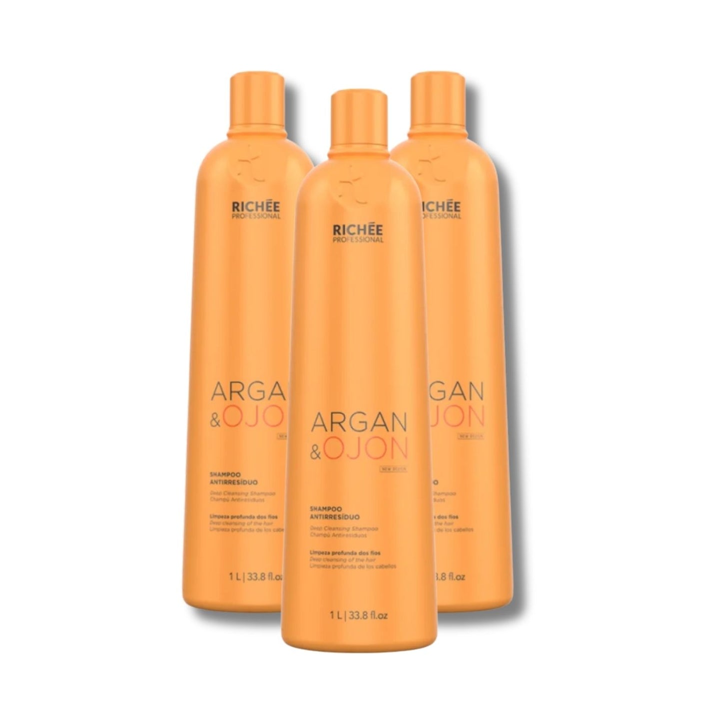 Kit Richée Argan e Ojon Escova Progressiva (3 x 1 Litro)