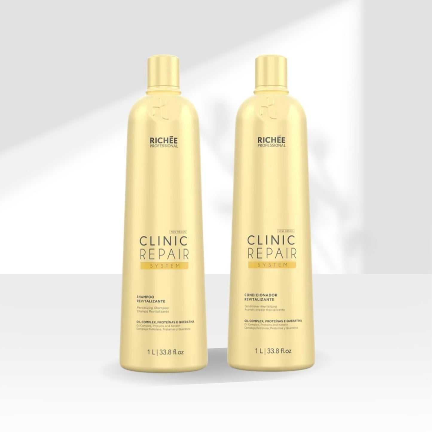 Kit Richée Clinic Repair System Shampoo + Condicionador 1 Litro