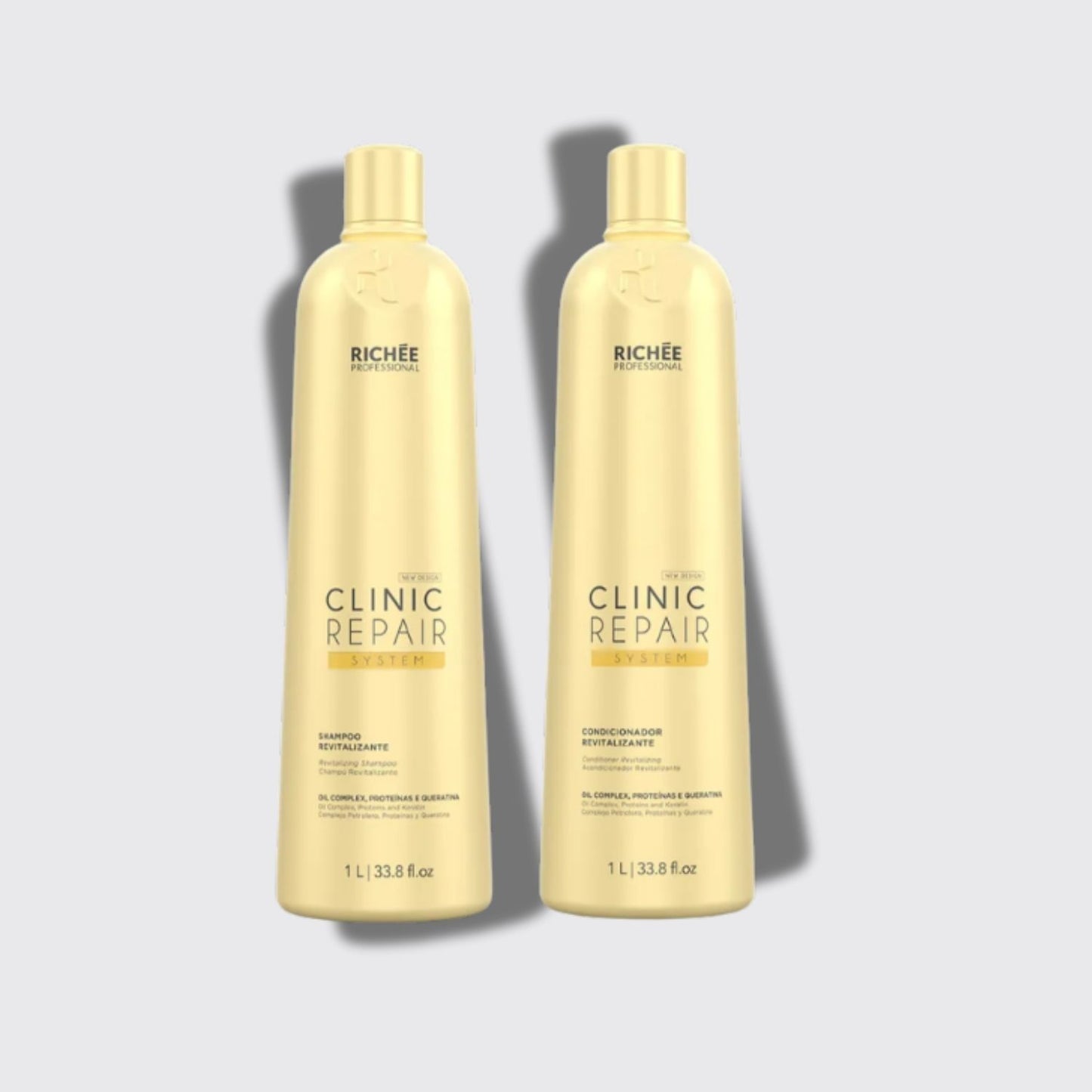 Kit Richée Clinic Repair System Shampoo + Condicionador 1 Litro