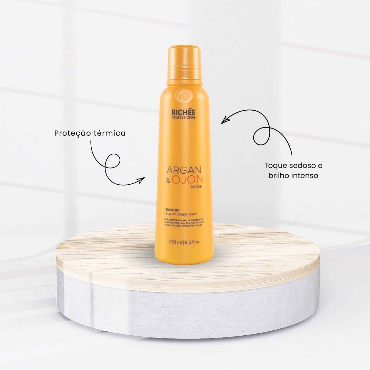 Kit Richée Argan e Ojon Shampoo 250 ml + Condicionador 250 ml + Leave-in 250 ml