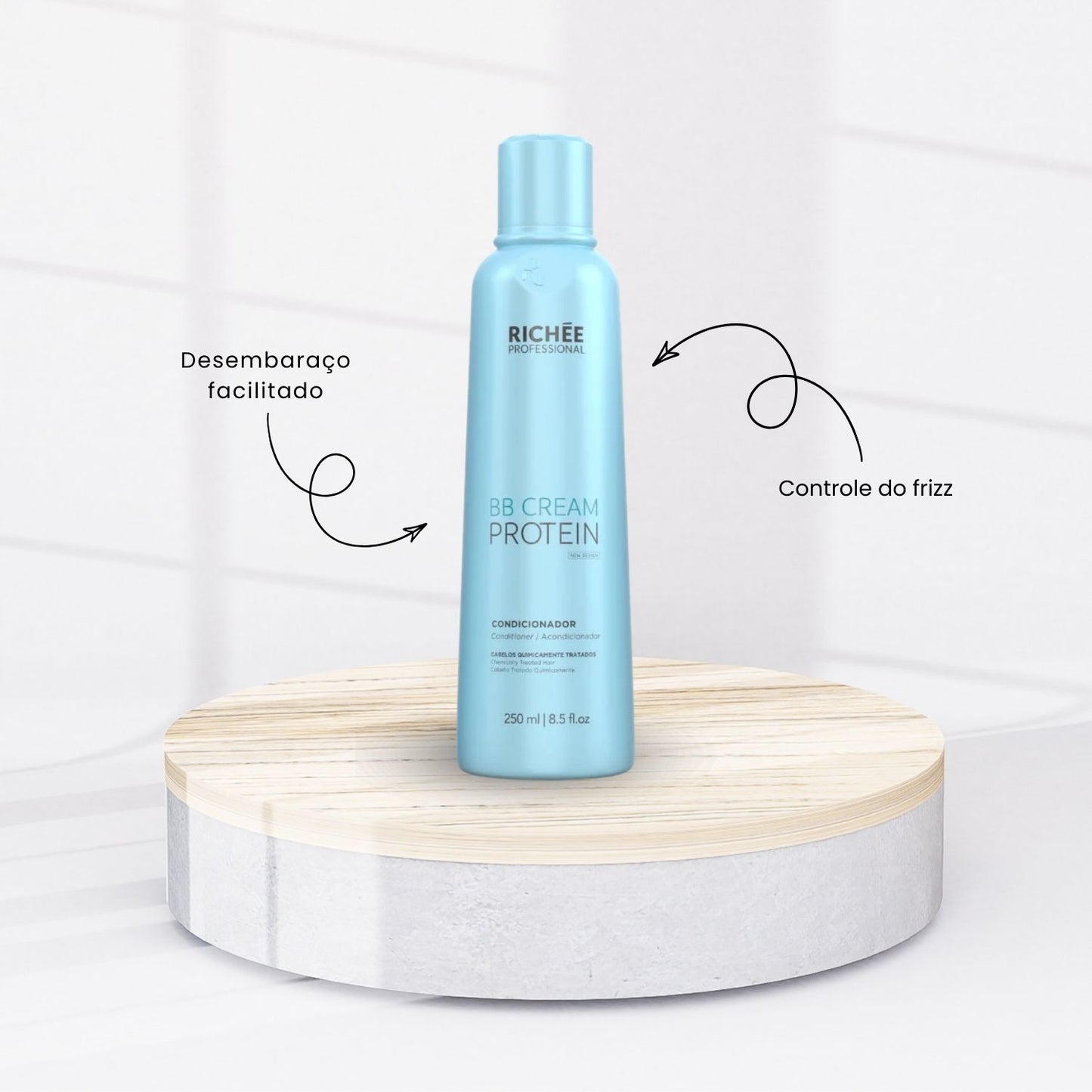 Kit Richée Liso BB Cream Shampoo 250 ml + Condicionador 250 ml + Máscara 150 g