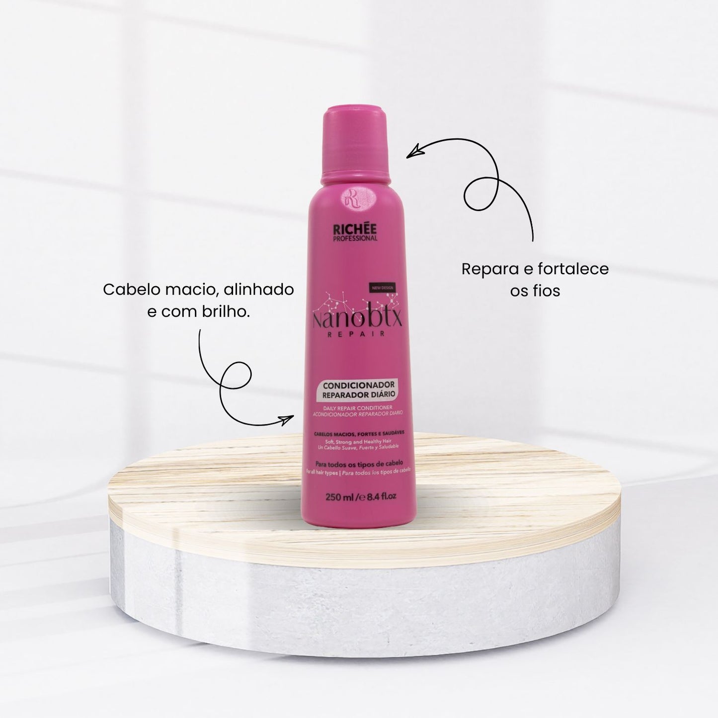 Condicionador Richée Nano Btx Repair Reparador 250 ml