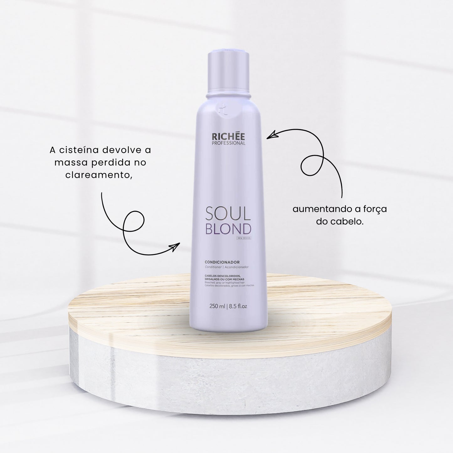 Kit Richée Soul Loira Shampoo + Condicionador 250 ml