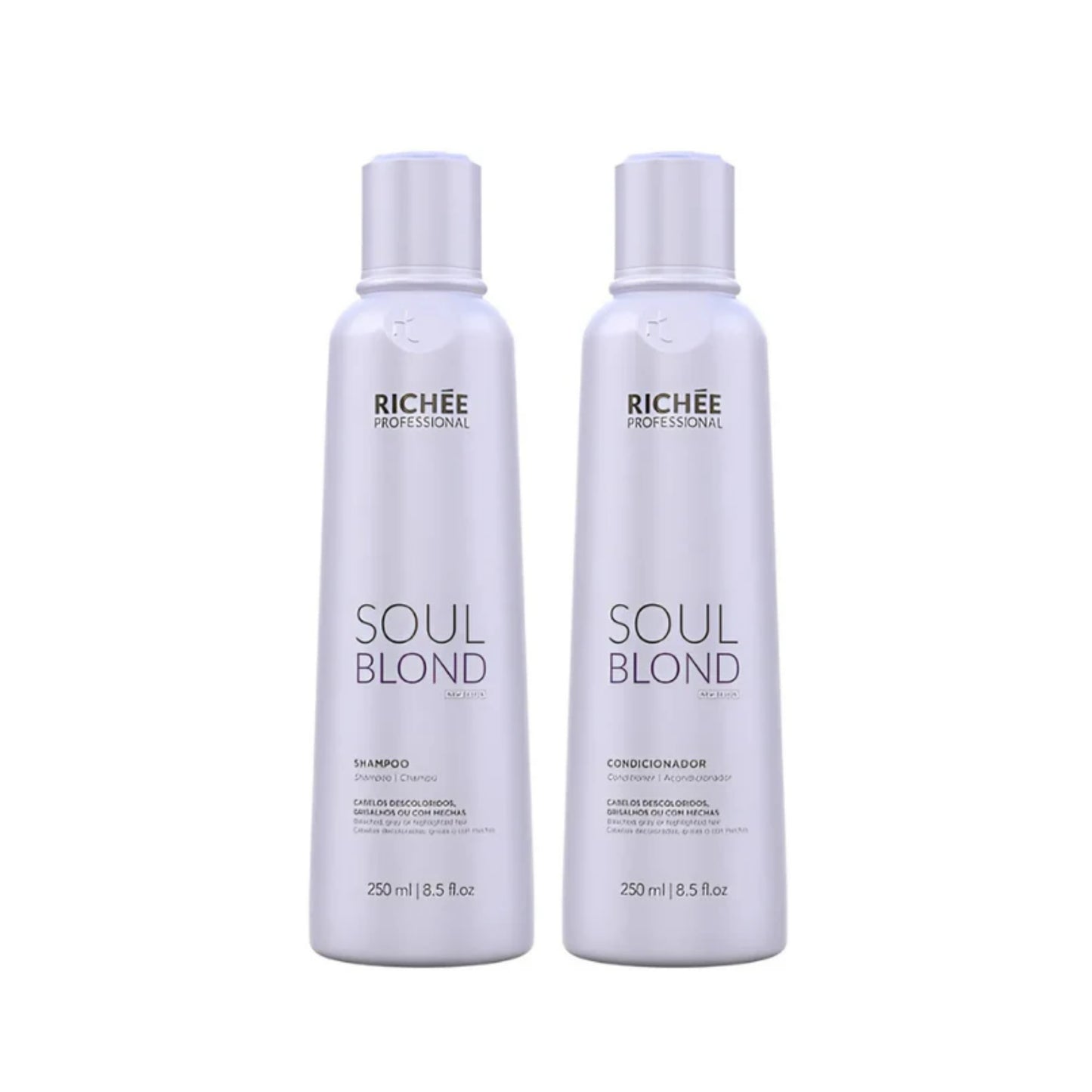 Kit Richée Soul Loira Shampoo + Condicionador 250 ml
