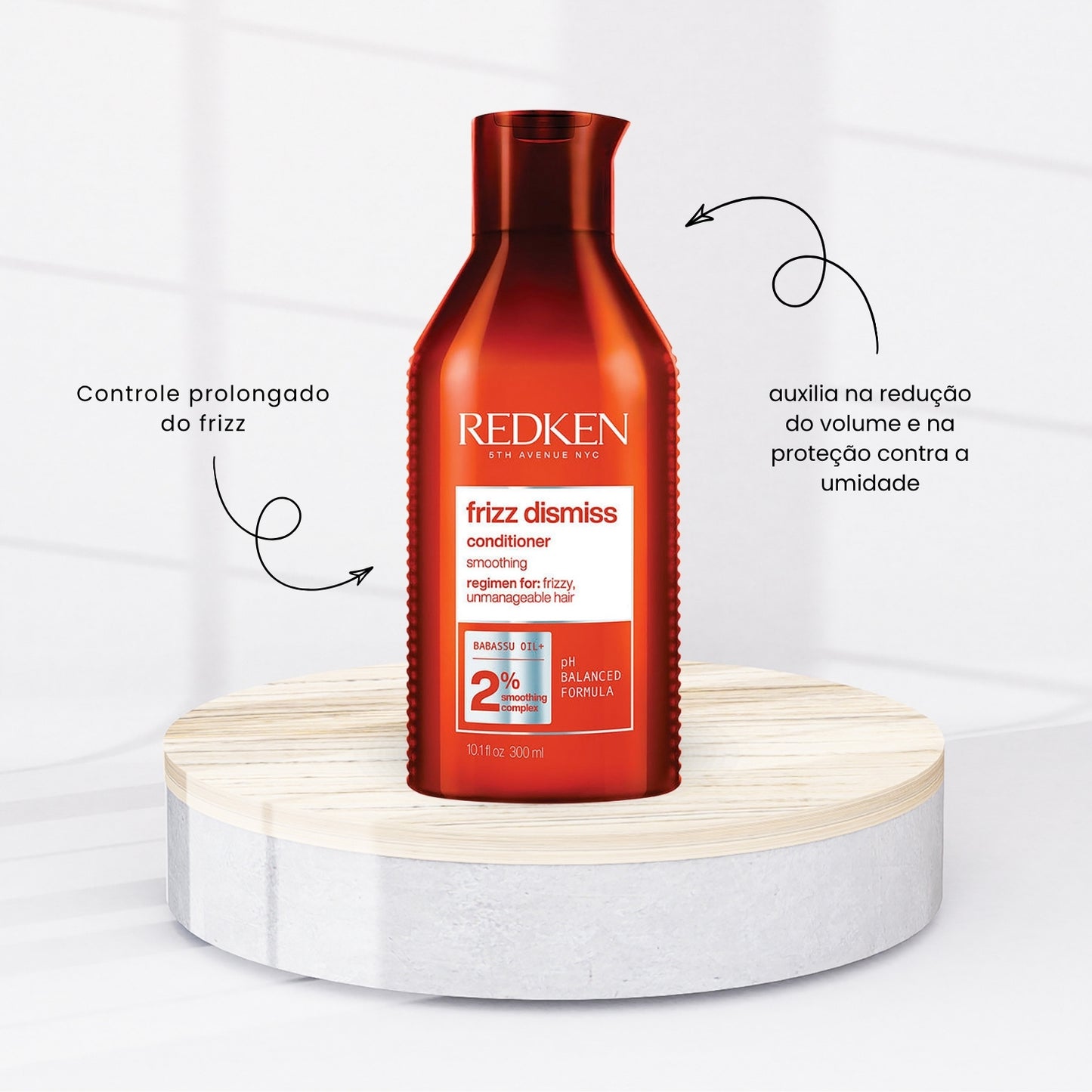 Kit Redken Frizz Dismiss Shampoo 300 ml + Condicionador 250 ml