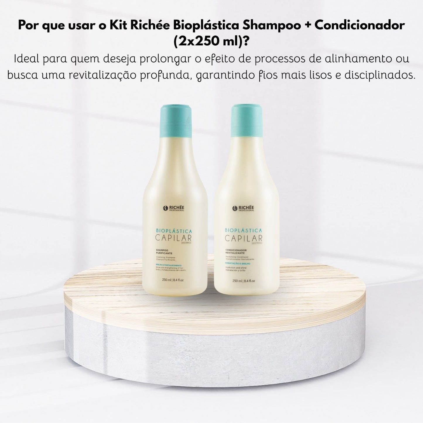 Kit Richée Bioplástica Shampoo + Condicionador (2x250 ml)