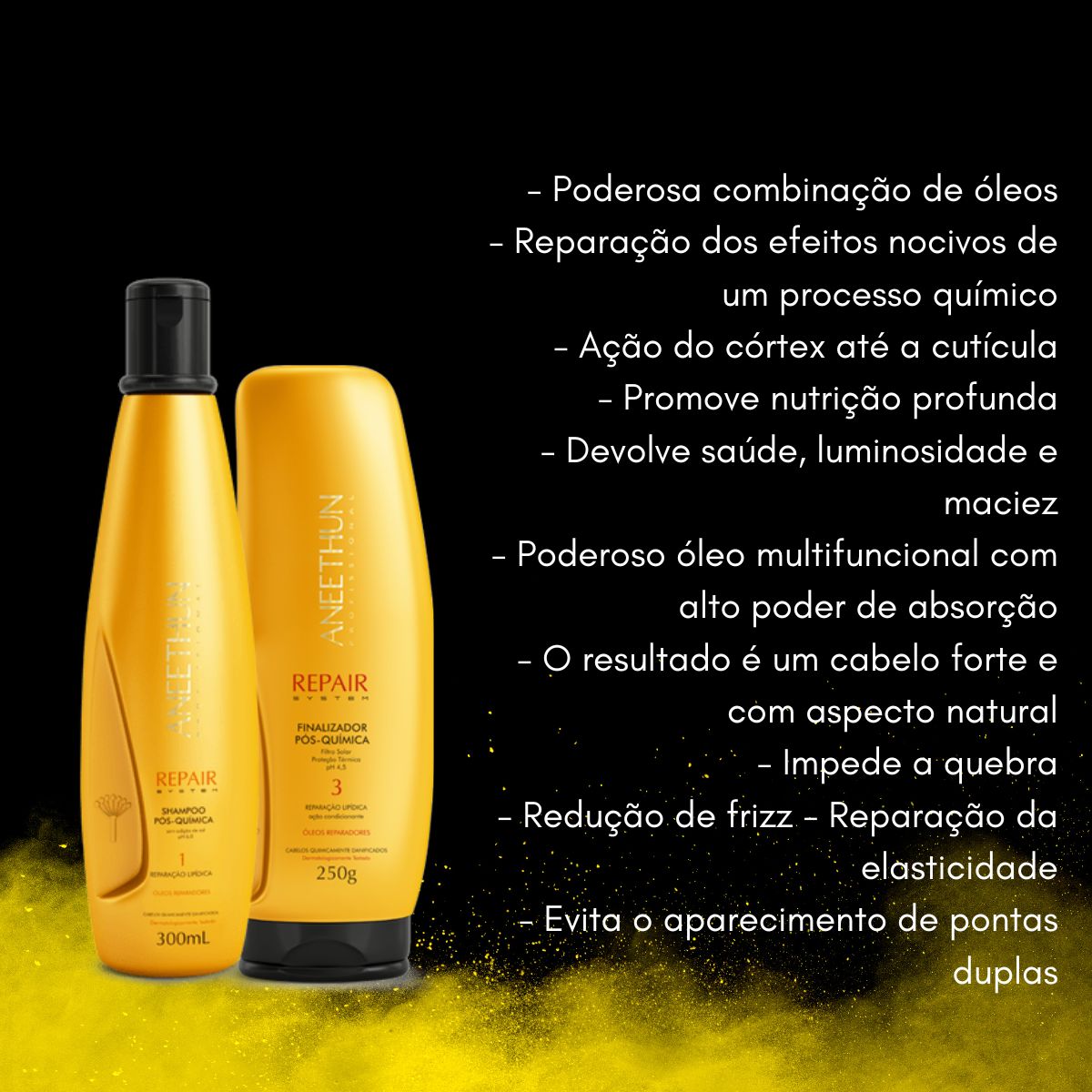 Kit Aneethun Repair Shampoo 300 ml + Finalizador 250 ml