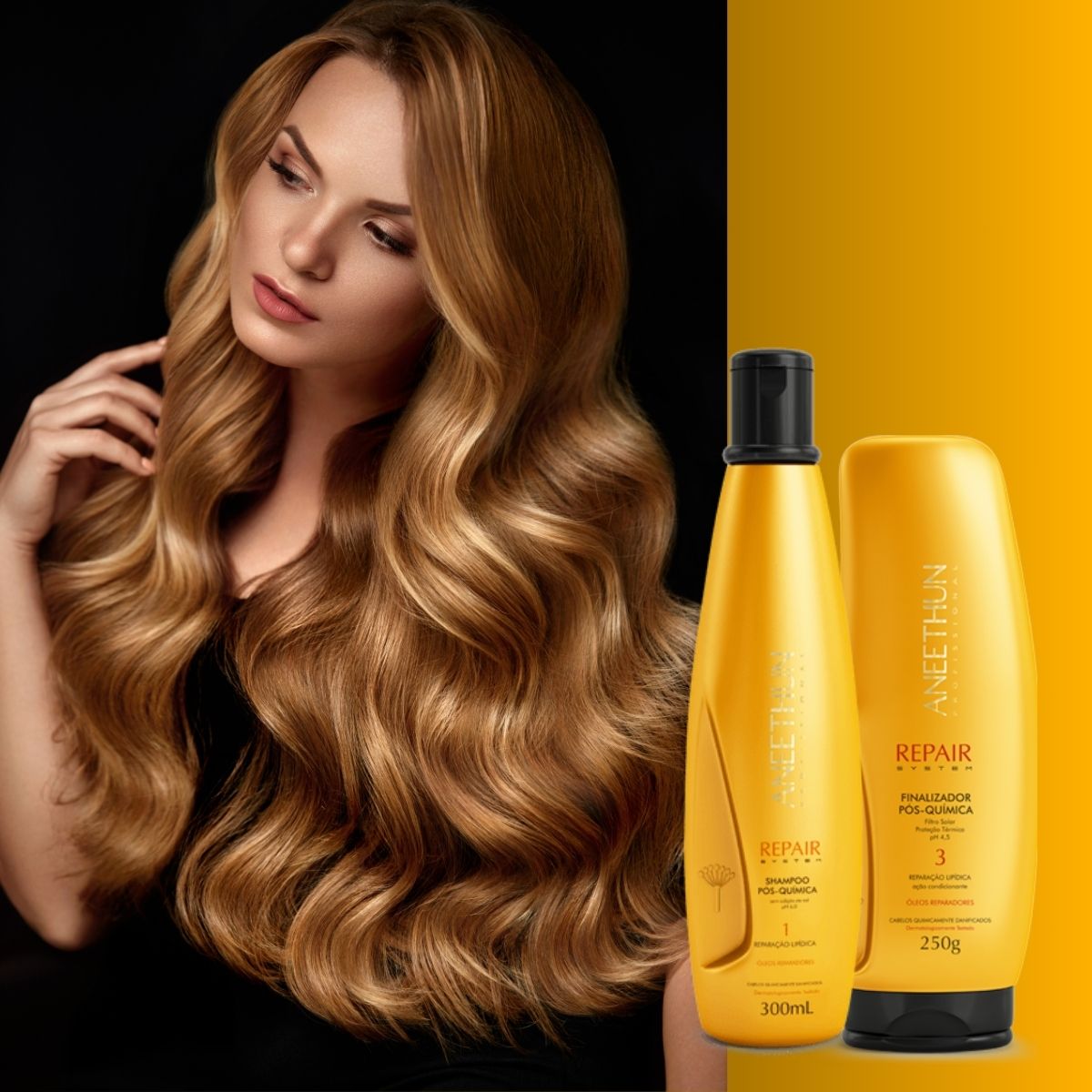 Kit Aneethun Repair Shampoo 300 ml + Finalizador 250 ml