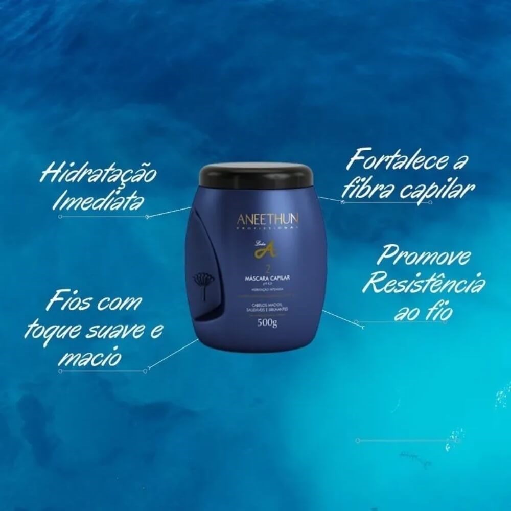 Kit Aneethun Linha A 2 Máscara Capilar 500 g