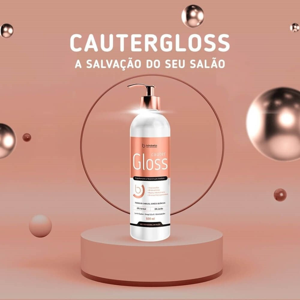 Bórabella Cauter Gloss Espelhamento e Reconstrução Imediata 500 ml